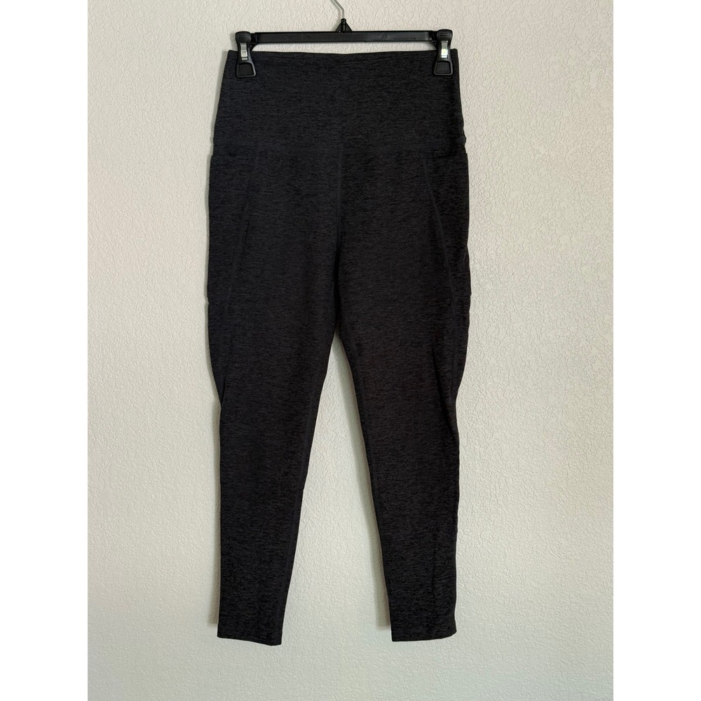 Beyond Yoga Spacedye High Waisted Midi Leggings with Pockets Charcoal Gray L